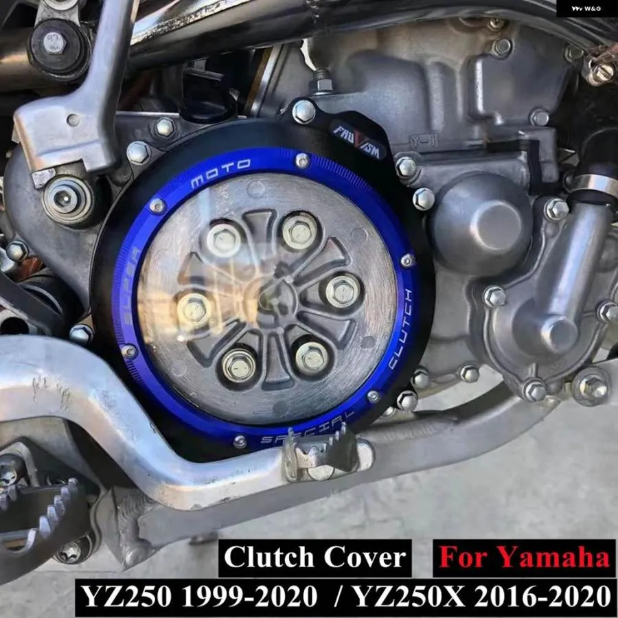 並行輸入品ヤマハ YZ250 1999-2020 オートバイ エンジン クリアクラッチカバー プロテクター ガード YZ250X