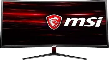 【中古】MSI Optix MAG341CQ 湾曲 34インチ ゲーミングモニタ UWQHD 対応 ウルトラワイド 3440×1440 3年 MN414