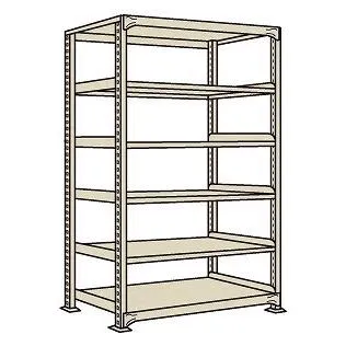 【直送品】 サカエ 中軽量棚NEW型単体(200KG/段・H2400MM・6段) NEW-3116 (208896) 【特大・送料別】
