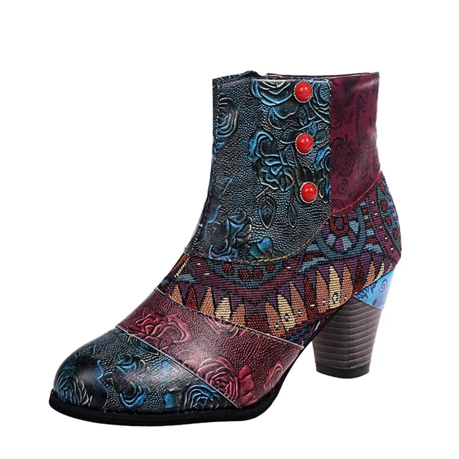 【並行輸入品】Eduavar Ankle Boots For Women Low Heel Comfort Women's Rain Boot