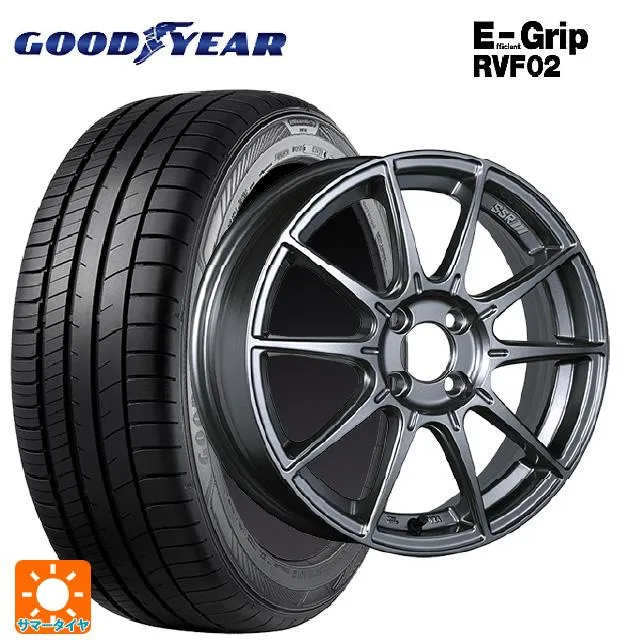 送料無料 サマータイヤホイール 4本セット 205/55R17 95V XL グッドイヤー エフィシェントグリップ RVF02 タナベ SSR GT