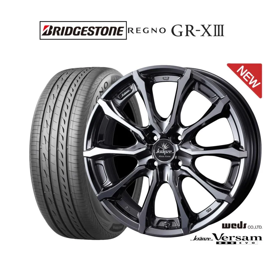 サマータイヤ ホイール4本セット ウェッズ クレンツェ ヴェルサム 030EVO ブリヂストン REGNO レグノ GR-XIII(GR-X3) 205/55R16