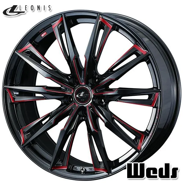 サマータイヤ ホイール4本セット 225/45R19インチ 5H114.3 ウェッズ レオニス GX BK/SC ヨコハマ アドバンデシベル V553