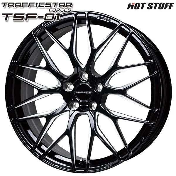 サマータイヤ ホイールセット 245/40R20インチ 5H114.3 ホットスタッフ トラフィックスター フォージド TSF-01 BM ピレリ パワジー POWERGY