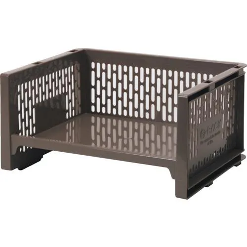 SANKO pla 43308 433084 Eラック L 浅型 BR ブラウン 18個まとめ売り 【まとめ売り商品】