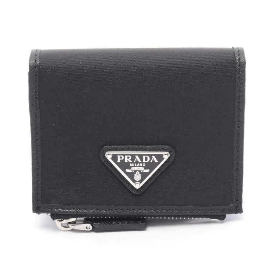 プラダ Re-Nylon ブランドオフ PRADA ナイロン 二つ折り財布 リナイロン/レザー レディース
