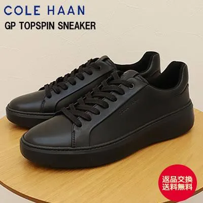 COLE HAAN コールハーン GRANDPRO Topspin Sneaker グランドプロ トップスピン スニーカー BLACK LEATHER/BLACK メンズ 靴  シューズ返品交換送料無料