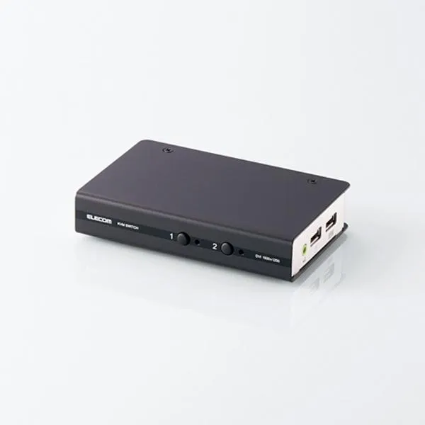 あすつく ワイド解像度に対応した2台のPC共有用DVI対応パソコン切替器