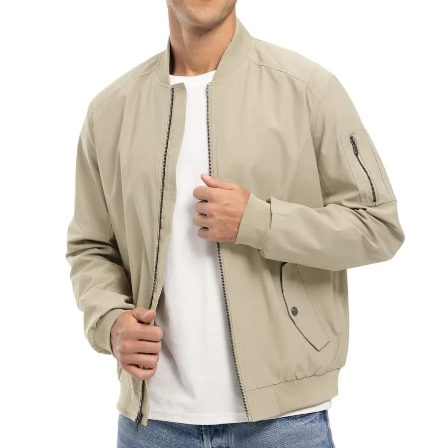 【並行輸入品】YSENTO Men's Bomber Jackets Windbreaker Lightweight Active Perfo