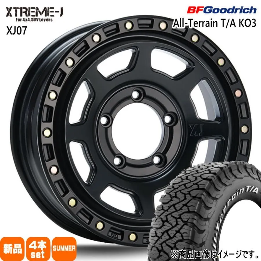 JB64 JB23 ジムニー 専用  BFグッドリッチ 175/80R16 92S LRC LT All-Terrain T/A KO3 夏用 サマータイヤ XTREME-J XJ07 16インチ