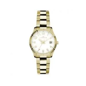【送料無料】腕時計 ドナゴールドビアンコクラシコorologio donna lorenz ginevra 027016dd acciaio gold dorato bianco 50mt classico