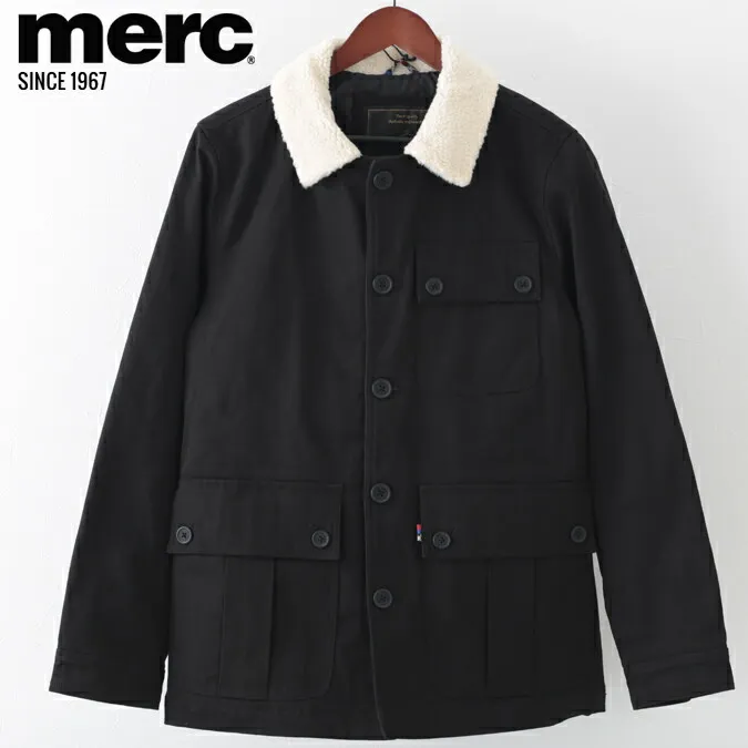 メルクロンドン メンズ ジャケット ボア Merc London ブラック Jacket ジャケット モッズファッション ギフト トラッド