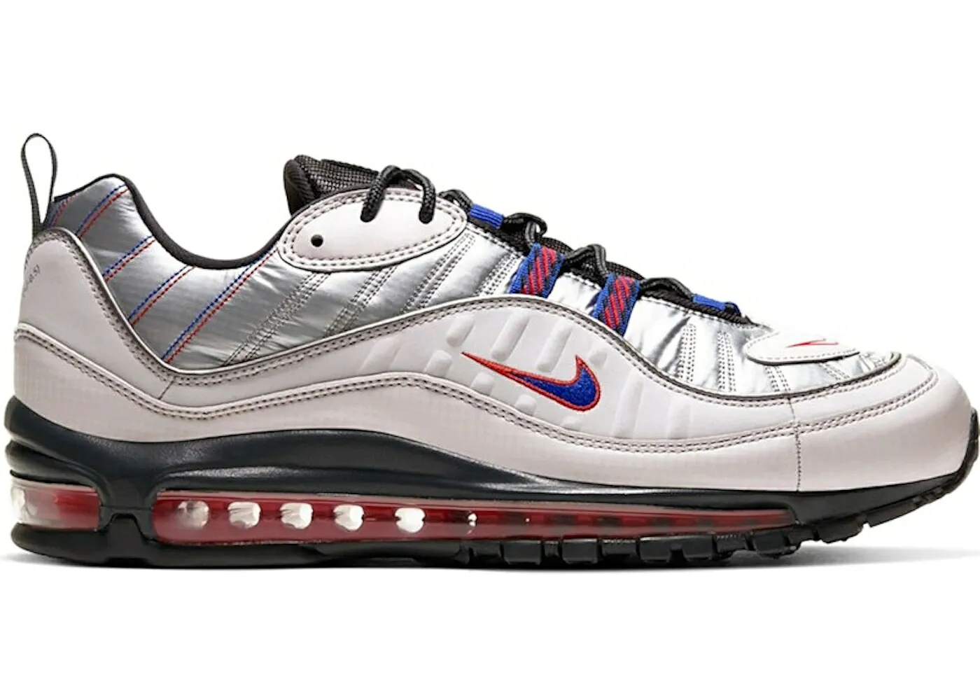 ナイキ マックス スーツ 灰色 グレー 青色 ブルー エアマックス スニーカー メンズ NIKE AIR MAX 98 SPACE SUIT / VAST GREY HYPER BLUE