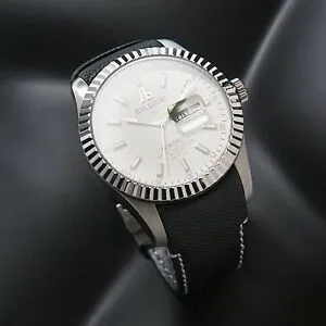 【送料無料】腕時計 アレッサンドロバルディエリスイスステンレスluxury watch alessandro baldieri  swiss 45mm  stainless steel aged white