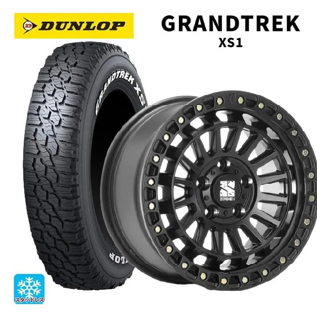 スズキ ジムニーシエラ(74系)用 215/70R16 100/97N ダンロップ グラントレックXS1 ホワイトレター エクストリームJ XJ08
