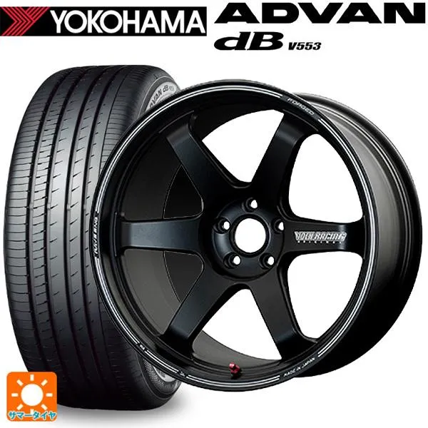 送料無料 サマータイヤホイールセット 225/45R19 96W XL ヨコハマ アドバンデシベル V553 正規品 レイズ ボルクレーシング TE3