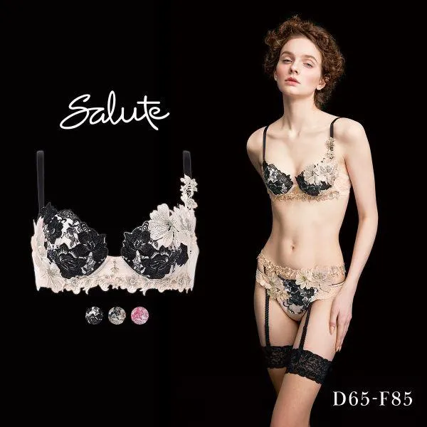 ワコール サルート 28グループ 28G P-UP ブラジャー プッシュアップ DEF 谷間 大きいサイズ Wacoal Salute BTJ428 25AWブライト