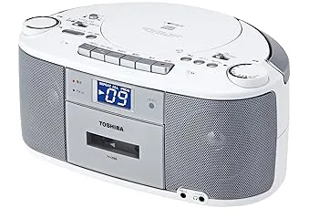 【中古】TOSHIBA CDラジオカセットレコーダー CUTEBEAT シルバー TY-CDS5S