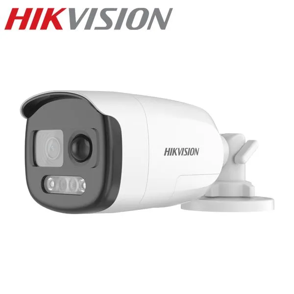[HIKVISION] [ハイブリッド-2M] 24時間カラー/警光灯サイレンアラームカメラ/DS-2CE12DF3T-PIRXOS/逆光,露出,ハイライト補正/40M IR/マイク内蔵/防水