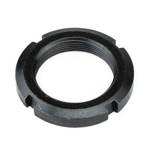 M125 x 2.0  左ねじ用 1個入 スチール 溝付き丸ナット