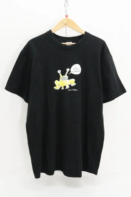 supreme シュプリーム Daniel Johnston Tee  綿（コットン） ブラック L 【中古】【ストリート・ルード】【金沢本店 併売品】【689992Kz】