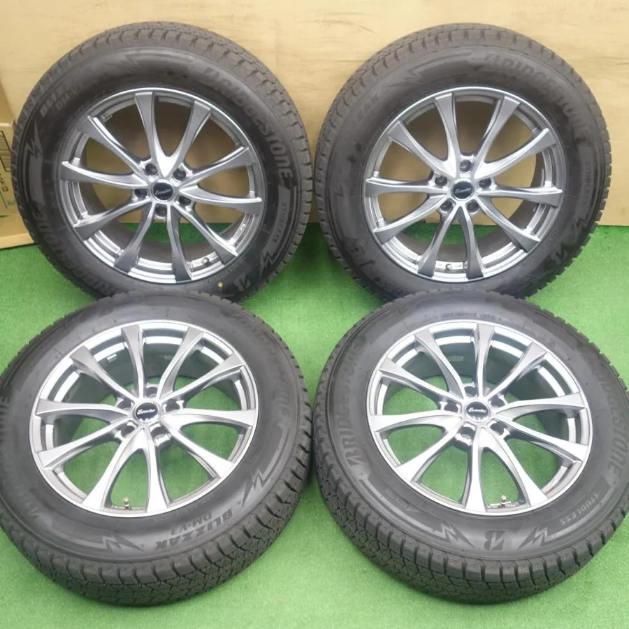 バリ溝！24年！キレイ！9.5分★スタッドレス 235/60R18 ブリヂストン ブリザック DM-V3 Exceeder エクシーダー 18インチ PCD114.3/5H★6030402KTス