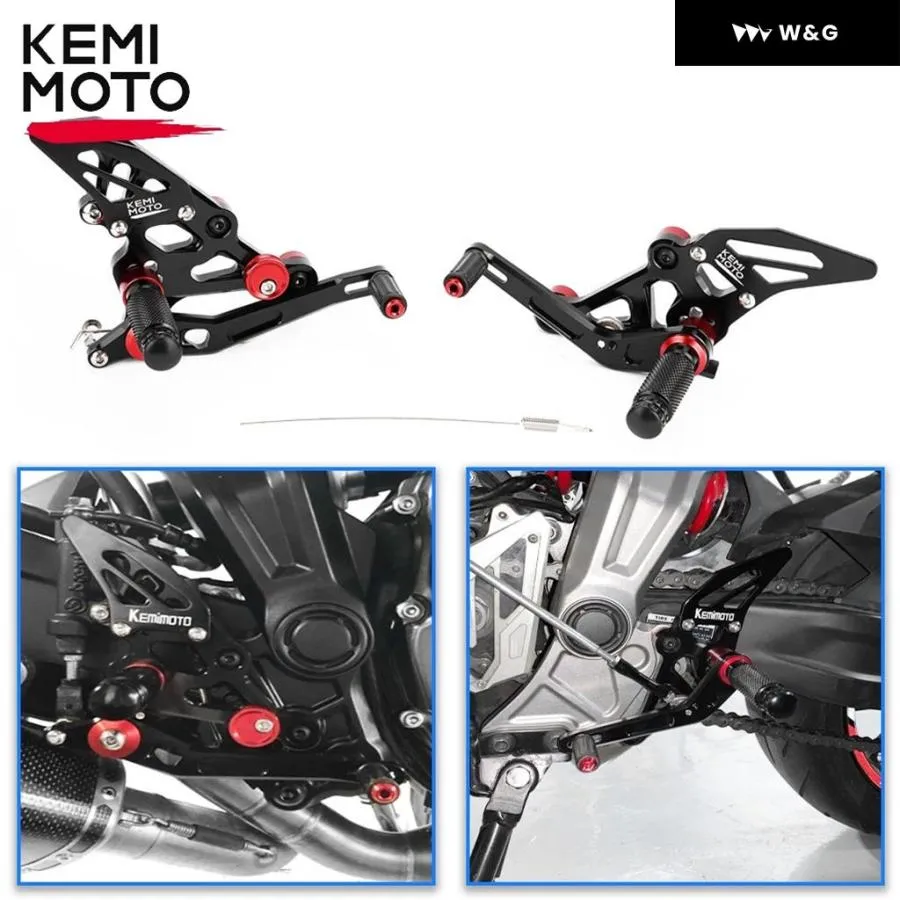 ヤマハ FZ07 MT07 CNC調整可能リアセット フットレスト YAMAHA MT-07 FZ-07 2014-16