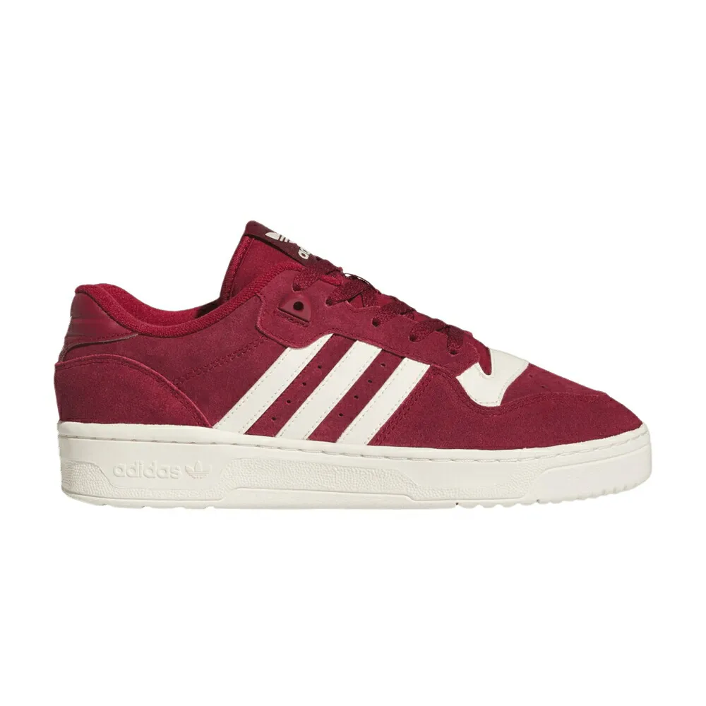 アディダス ワイン色 バーガンディー 白色 ホワイト COLLEGIATE BURGUNDY スニーカー メンズ ADIDAS RIVALRY LOW / COLLEGIATE BURGUNDY CLOUD WHITE