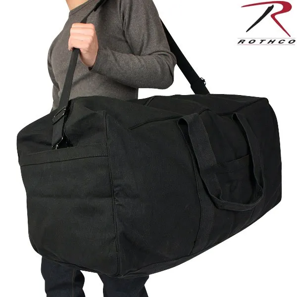 クーポンで15%OFF★ROTHCO ロスコ アサルト カーゴバッグ ブラック タフな素材と収納力が特徴 ショルダーストラップも付いていますので 重量が重い物を運ぶ時も便利です メンズ ミリタリー アウトドア【T】WAIPER ギフト