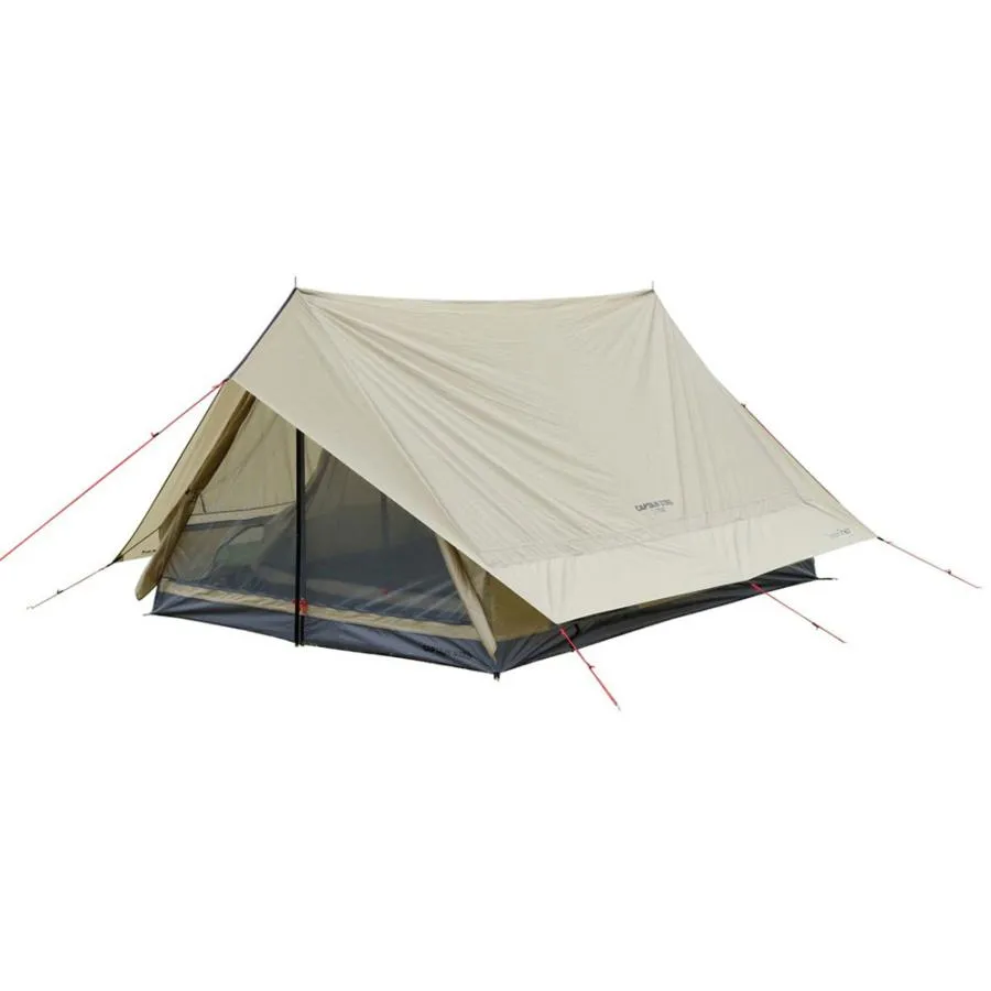 キャプテンスタッグ CAPTAIN STAG キャプテンスタッグ CAPTAIN STAG テント トレッカー ツーポールロッジUV 3〜4人用 カーキ UA-67  UA0067