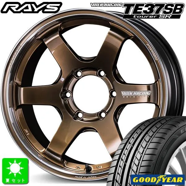 225/45R18 グッドイヤー EAGLE LS EXE 新品 サマータイヤ ホイール4本セット レイズ ボルクレーシング TE37SB tourer SR  18インチ