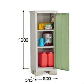 【全面開口】イナバ物置 BJX／アイビーストッカー BJX-065D JG 全面棚タイプ『物置 屋外 小型 小屋 倉庫 収納庫 イナバ diy キット スリム おしゃれ』【関東・東海地方限定配送】【追加金額で取付工事可能】 JG(ジェードグリーン)