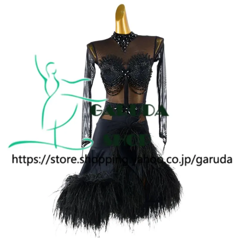 Garuda SHOP 社交ダンス高級衣装 ダンスドレス セミオーダードレス ラテン競技高級ドレス パーティードレス ラテン衣装 スタンダードドレス  品番7365