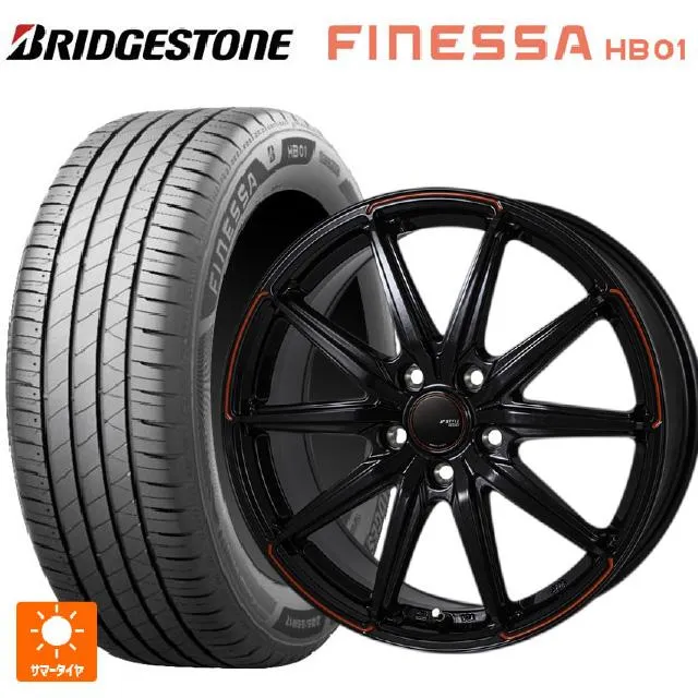 送料無料 サマータイヤホイール 4本セット 225/40R18 92W XL ブリヂストン フィネッサ HB01 正規品 ジャパン三陽 ジェイピースタ