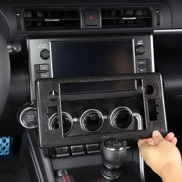 並行輸入品 トヨタ 86/スバルbrz 2022リアルカーボンセンター制御ナビゲーション画面装飾パネルカバーステッカーアクセサリー