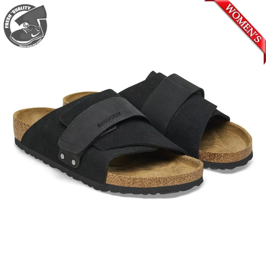 ビルケンシュトック キョート ヌバック/スエードレザー ブラック スリム幅 レディース BIRKENSTOCK KYOTO BLACK NARROW幅 1022566