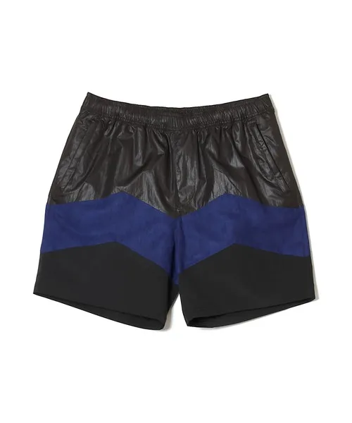 パンツ HYBRID TRACK SHORTS _ LUX FAKE SUEDE PANEL メンズ