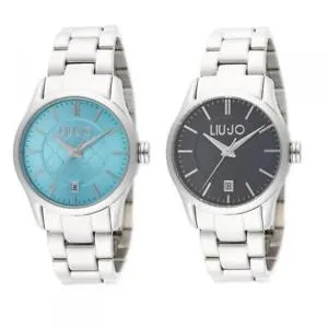 【送料無料】orologio donna liu jo luxury tess bracciale acciaio nero turchese  2015