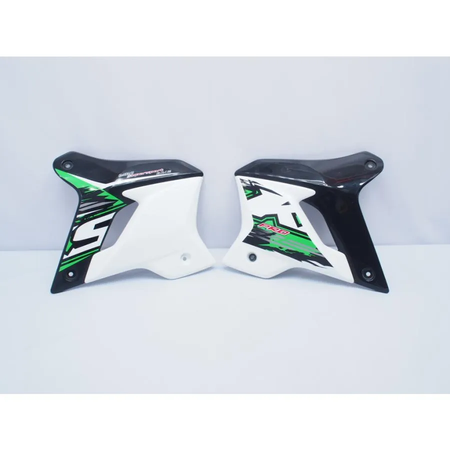 割れ無! KSR110 KL110D 13年- 純正シュラウド左右 サイドカバー サイドカウル PRO プロ