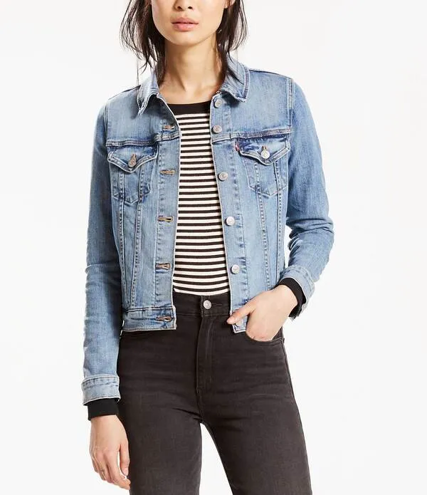 リーバイス レディース アウター ジャケット・ブルゾン デニム LeviR Original Denim Trucker Jacket Jeanie デニム