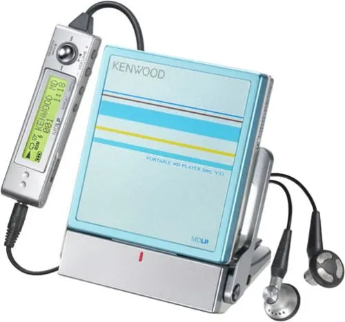 【中古】【非常に良い】KENWOOD DMC-V33-L ポータブルMDプレイヤー ブルー
