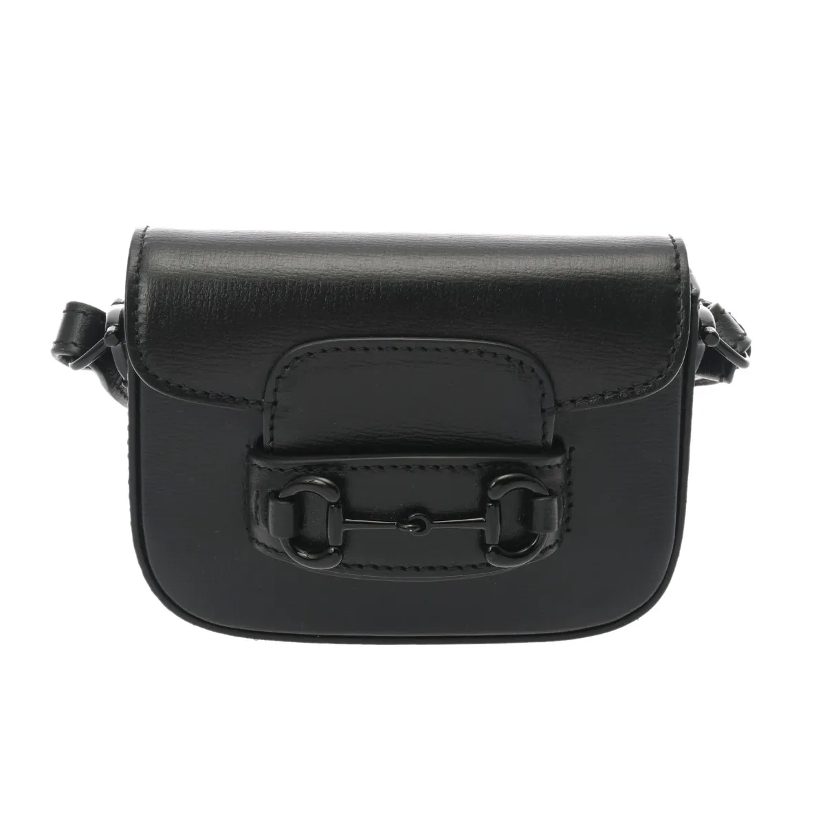 GUCCI グッチ ミニ ホースビット 1955 2WAYバッグ ブラック 726863 レディース レザー ショルダーバッグ 新同 中古 銀蔵