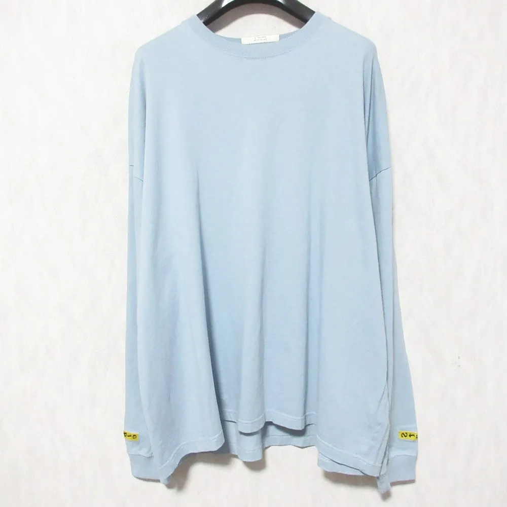 【中古】美品 23AW N.HOOLYWOOD エヌハリウッド NINE SENSE 長袖 Tシャツ カットソー 2232-CS92 peg 38 ライトブルー系 メンズ Luxs ブランド古着のリュクス