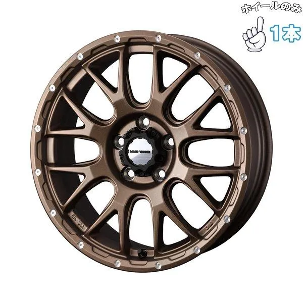 デリカD5 RAV4 16インチ アルミホイール 5穴114.3 | ウェッズ マッドヴァンス08 マットブロンズ 7J 1本