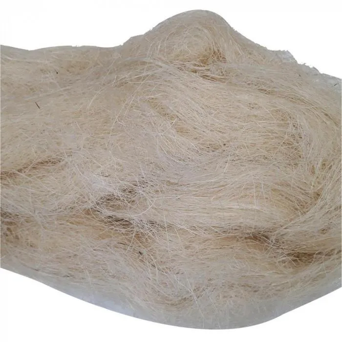 シサル麻 1.2kg ホワイト マルチング材 アレンジメント 園芸用品 繊維