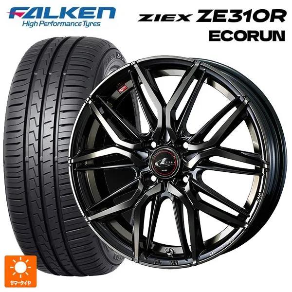 送料無料 サマータイヤホイール 4本セット 185/65R15 88H ファルケン ジークス ZE310R エコラン ウェッズ レオニス LM 15-