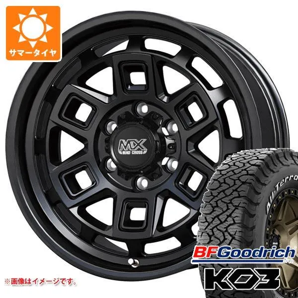 5本セット FJクルーザー 10系用 サマータイヤ BFグッドリッチ オールテレーンT/A KO3 LT285/70R17 121/118S ホワイトレター マッドクロス アイヴァー 8.0-17