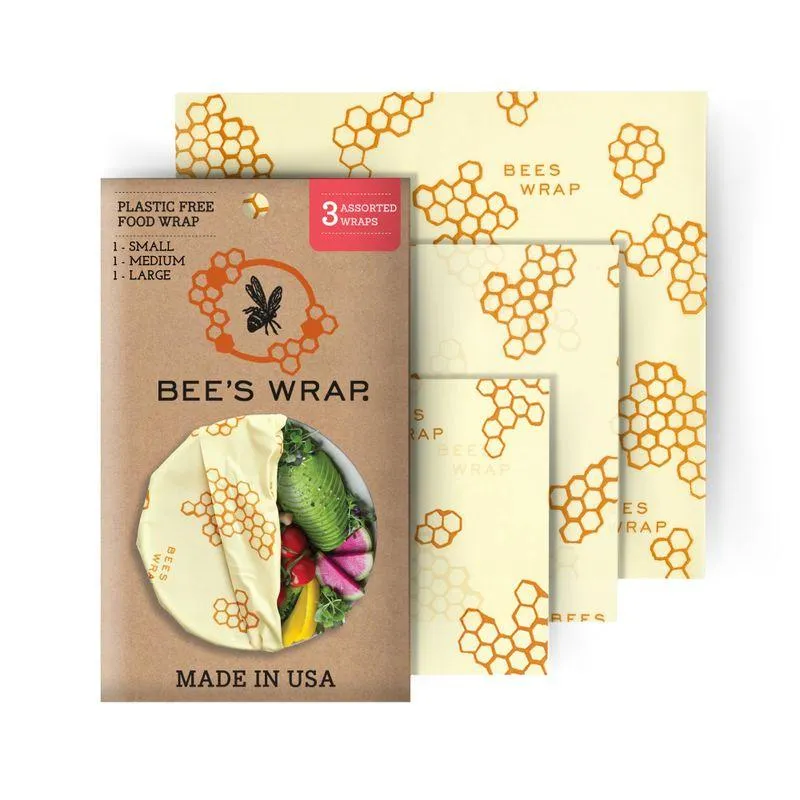 Bee's Wrap Assorted (Small, Medium \u0026 Large) by Bee's Wrap