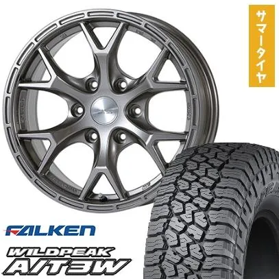 285/70R17 夏タイヤ ホイール4本セット FALKEN ワイルドピーク A/T3W (6/139車用) JAOS トライブクロウ 17インチ