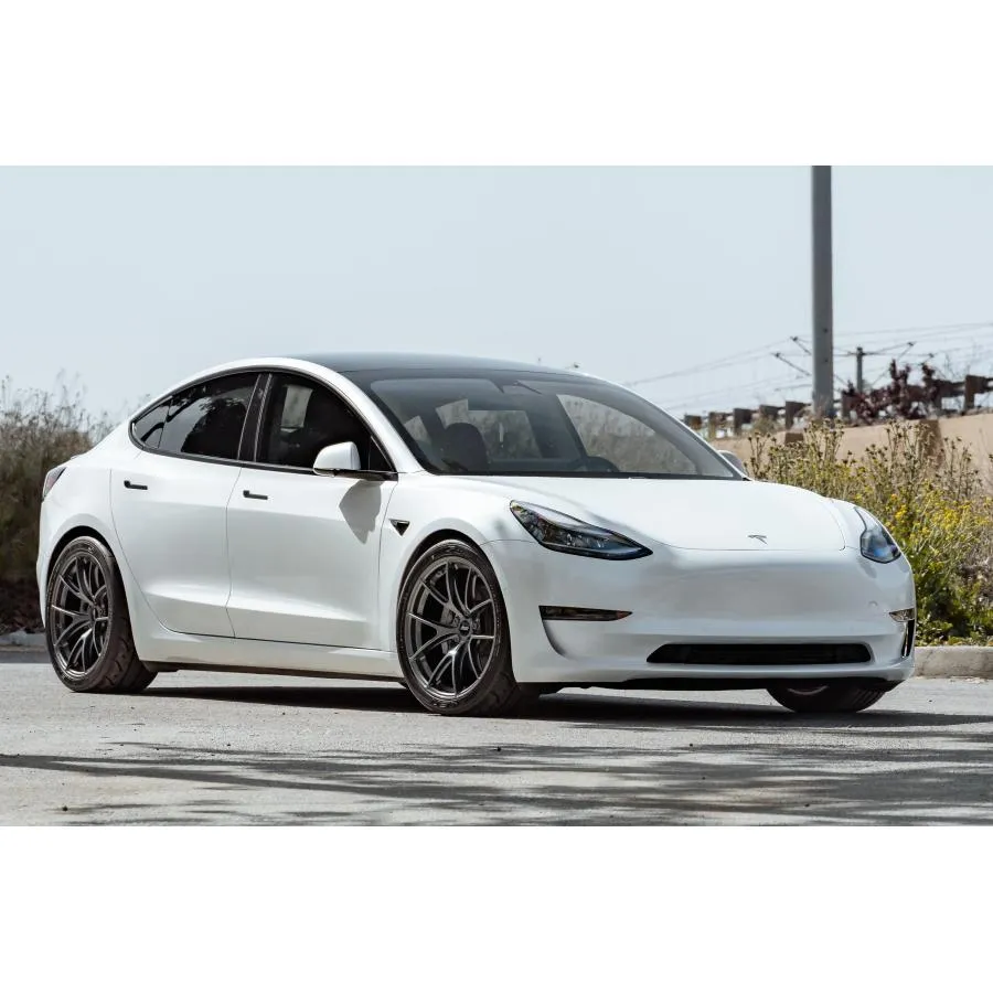 APEX VS-5RS FRONT＆REAR：19inchx9.5J+29 5x114.3mm 64.1mm TESLA テスラ MODEL3 モデル3：アンスラサイトorサテンブラック